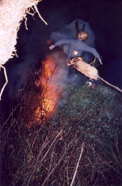 Mannequin en feu